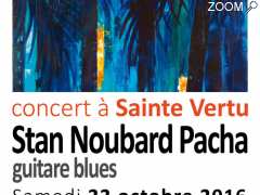 photo de Le guitariste de blues Stan Noubard Pacha en concert à Sainte Vertu