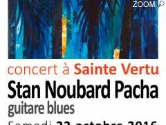 Foto Le guitariste de blues Stan Noubard Pacha en concert à Sainte Vertu