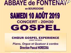 photo de Concert-GOSPEL à l'Abbaye de Fontenay en Bourgogne le 10 août à20h30